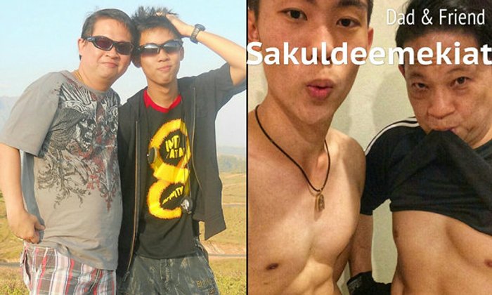 คุณพ่อมีพุงกับลูกชายผอมแห้ง ออกกำลังกายจนหุ่นเฟิร์มทั้งคู่