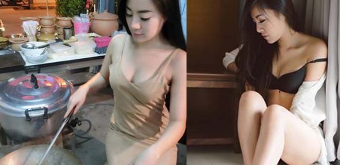 รถจิ๊บ แม็กซิม สาวเซ็กซี่ เอาดีด้านขายก๋วยเตี๊ยว