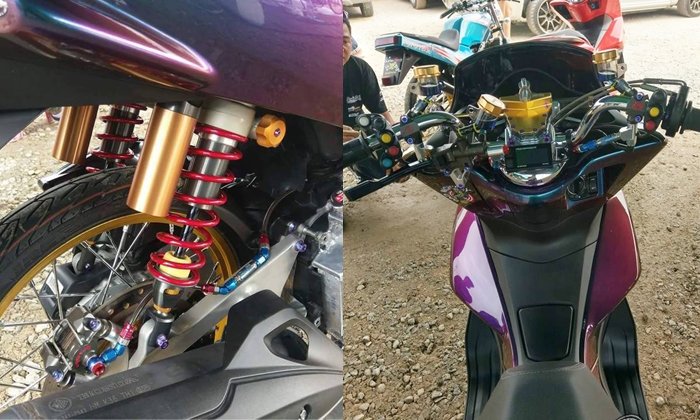 หนุ่มปลื้มแต่งมอเตอร์ไซค์ PCX หมดไป 1 ล้าน 2 แสนบาท