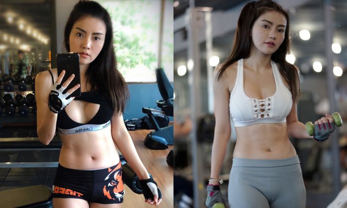 ชุดออกกำลังกายยังต้องแซ่บ “เชอรี่ สามโคก” กับชุดฟิตเนสสุดหวิว