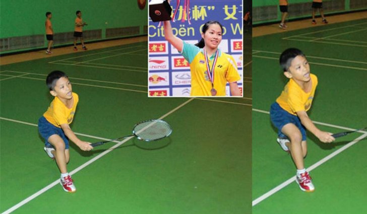 พี่น้องนักแบด "น้องแมนยู" รัชพล อินทนนท์ น้องชาย "น้องเมย์"