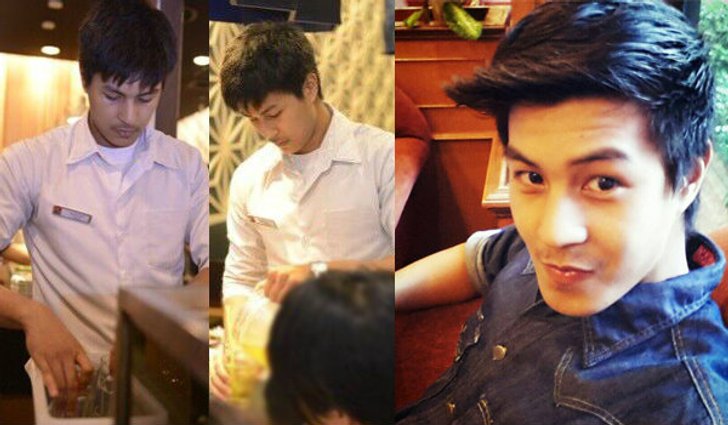 แชร์ว่อนเน็ต พนักงานเสริฟร้านเนื้อย่างสุดหล่อ