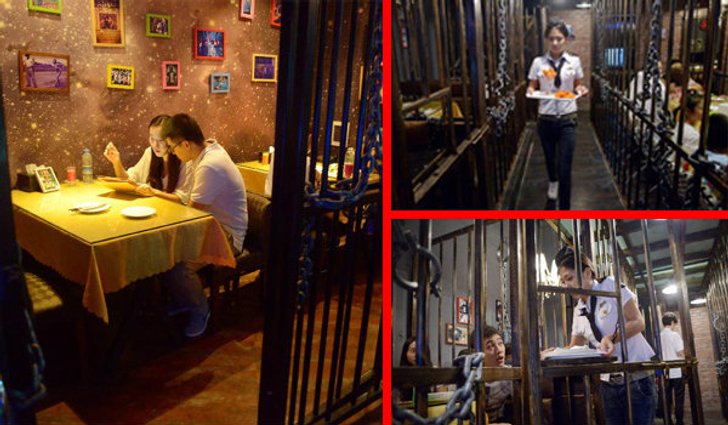 ร้านอาหารสไตล์คุก !! สัมผัสบรรยากาศถูกจองจำ