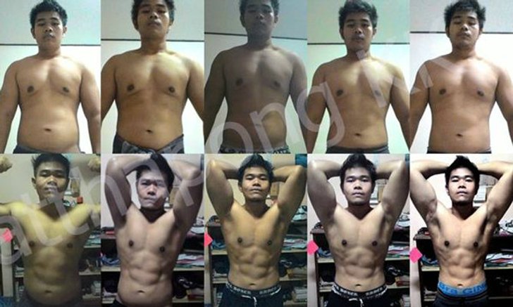 รีวิวลดน้ำหนักจากอ้วนกลมเป็นหล่อล่ำ