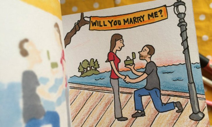 แบบนี้ต้องเซย์เยส! … วิธีขอแต่งงานสุดเก๋ของศิลปิน Flipbook