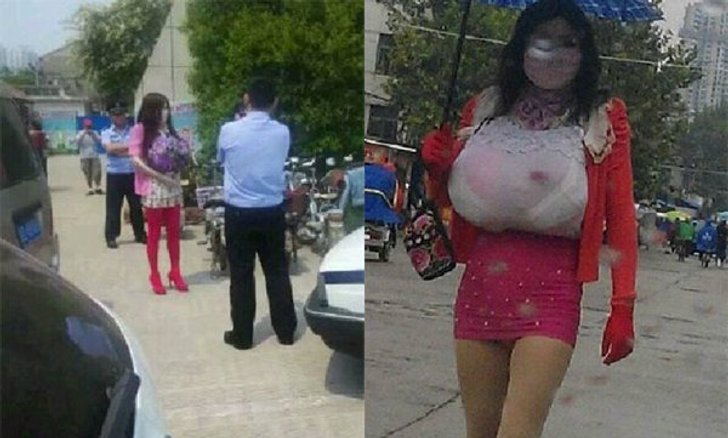 นักถ้ำมองหัวใสปลอมตัวเป็นผู้หญิงบุกห้องน้ำสาธารณะ!