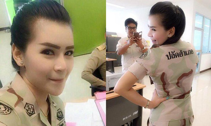 หนุ่มๆ มองตาไม่กระพริบ ปลัดสาวบึงกาฬสวยสุดในประเทศไทย