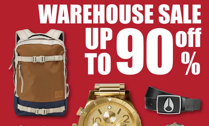 NIXON WAREHOUSE SALE! ลดสูงสุดถึง 90% 21-31 ส.ค.นี้