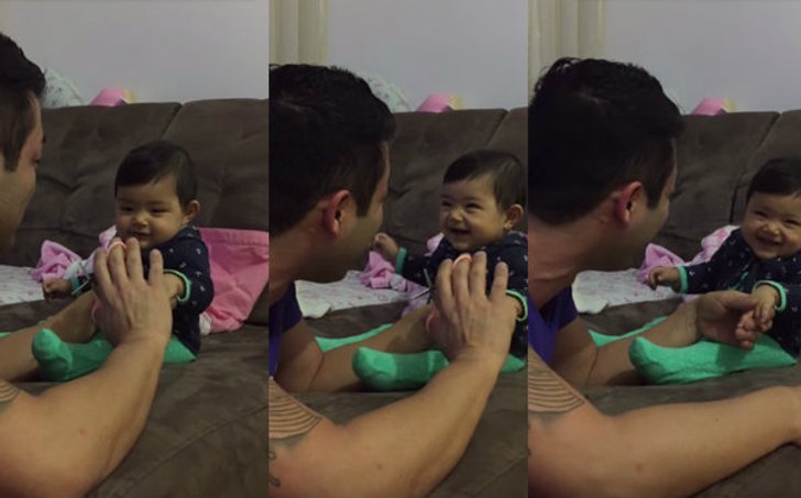 น่ารักอ่ะ หนูน้อยแกล้งพ่อที่จะตัดเล็บให้ เป็นยังไงต้องไปดู