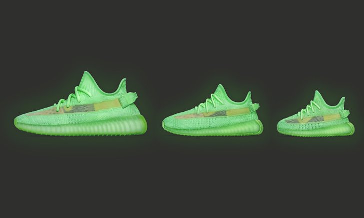 adidas เปิดตัว YEEZY BOOST 350 V2 Glow In The Dark สนีกเกอร์เรืองแสง