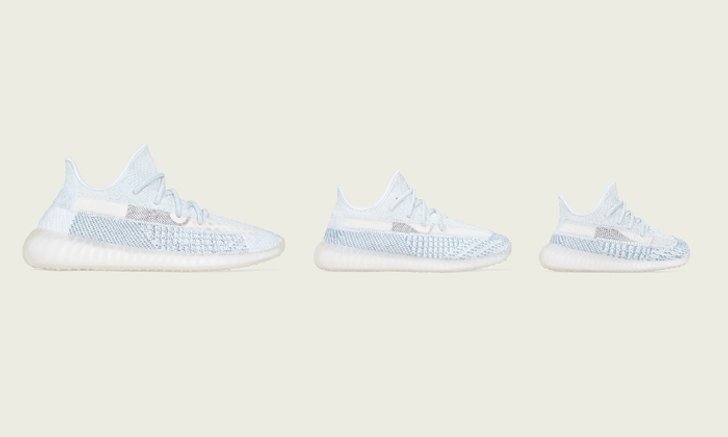 adidas เปิดตัว Yeezy Boost 350 V2 Cloud White จัดเต็มทุกไซส์