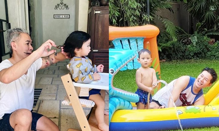 แอบส่องเหล่าคุณพ่อเซเลบริตี้ ทำกิจกรรมอะไรกับลูกๆ ระหว่างช่วงวิกฤตโควิด-19