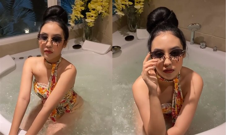 "น้องพลอย" ลูกสาว "เท่ง เถิดเทิง" โพสต์คลิปสวยแซ่บทะลุแว่น