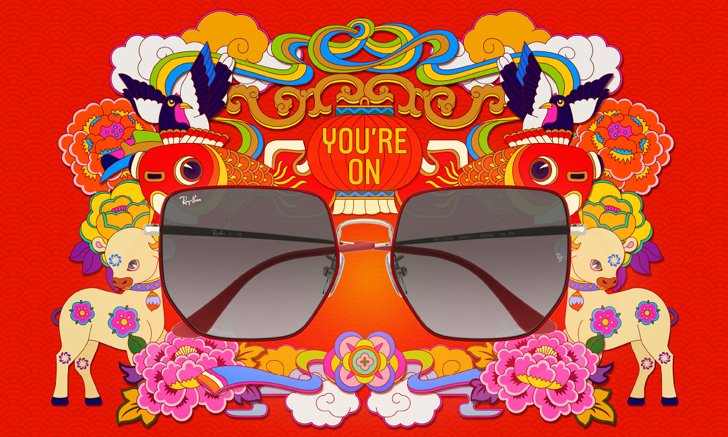 Ray-Ban x Liu Sheng ปล่อยแว่นตาคอลเลคชั่นสีแดงรับตรุษจีน
