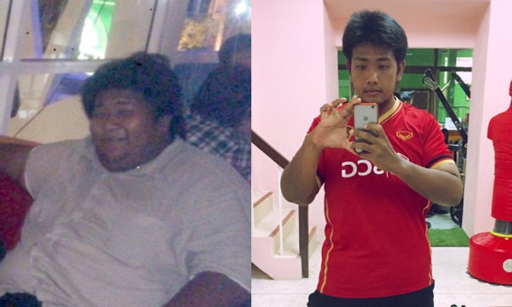 สุดยอดมาก! เปลี่ยนตัวเองจากหนุ่มอ้วนน้ำหนักกว่า 200 กก.สู่น้ำหนัก 95 กก.