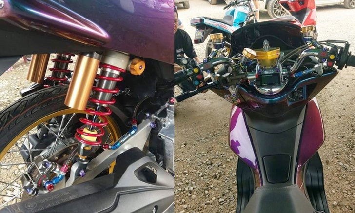 หนุ่มปลื้มแต่งมอเตอร์ไซค์ PCX หมดไป 1 ล้าน 2 แสนบาท
