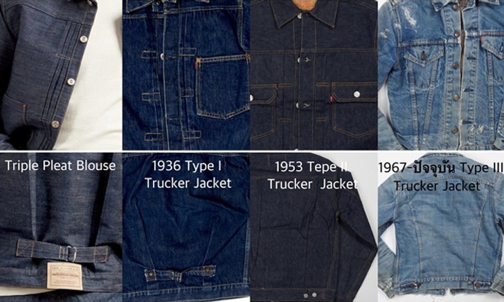 ไขข้อสงสัย? แจ็คเก็ตยีนส์ Levi's มีกี่แบบ