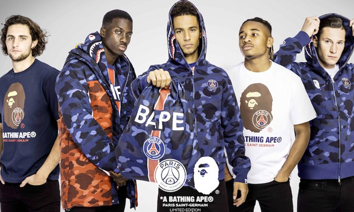 "Paris Saint-Germain x BAPE" คอลเลคชั่นสุดไฮป์เอาใจคอบอลสายสตรีท