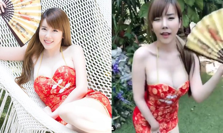 น่ารักปนเซ็กซี่ “น้องภา” สวมกี่เพ้าโชว์เต้นเพลงเถียนมีมี่