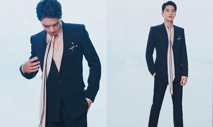 Timmy Xu กับแฟชั่นเนคไทริบบิ้น ในงานพรมแดงของ TV drama quality Festival