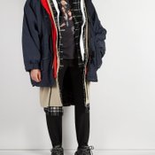  Balenciaga Oversized layered parka coat
