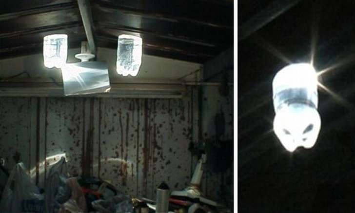 DIY : หลอดไฟจากขวดน้ำพลังงานแสงอาทิตย์