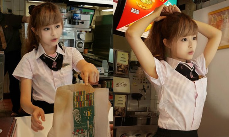 เธอน่ารักมาก "นางฟ้าแม็คโดนัลด์" แห่งไต้หวัน