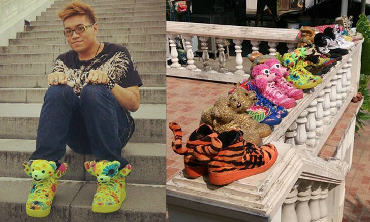 หนุ่มๆ กล้าใส่ไหม รองเท้าผ้าใบน่ารักฟรุ้งฟริ้งแบบนี้