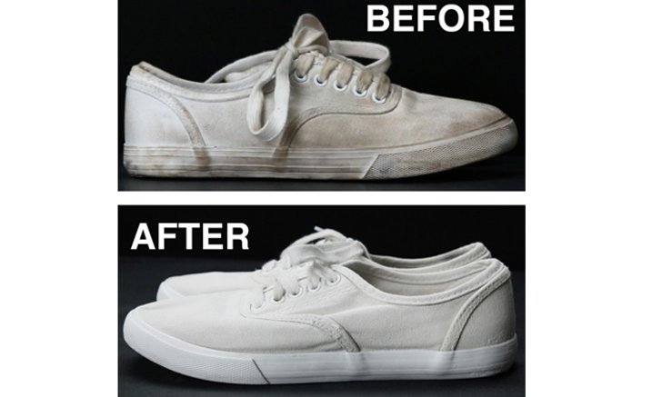ไม่ต้องซัก! วิธีทำความสะอาดรองเท้าผ้าใบสีขาว ให้กลับมาใหม่อีกครั้ง