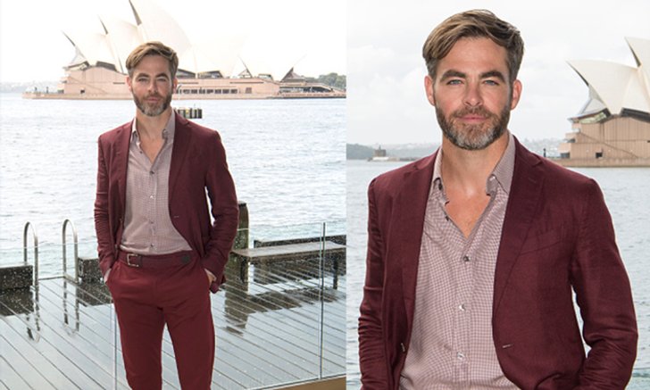 คริส ไพน์ สวมแบรนด์ Ermenegildo Zegna ร่วมโปรโมตหนัง Star Trek Beyond