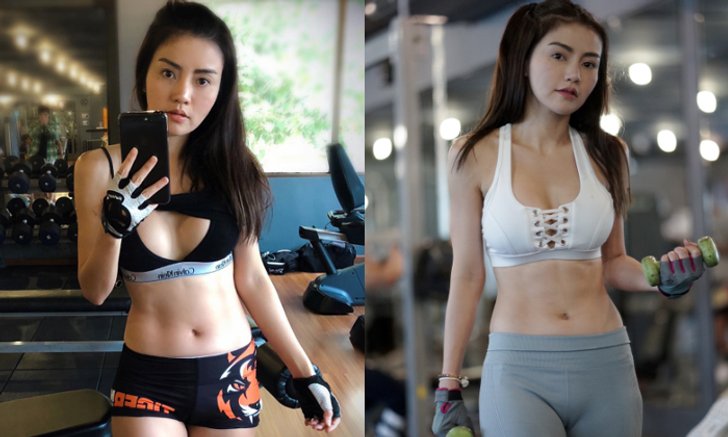 ชุดออกกำลังกายยังต้องแซ่บ “เชอรี่ สามโคก” กับชุดฟิตเนสสุดหวิว