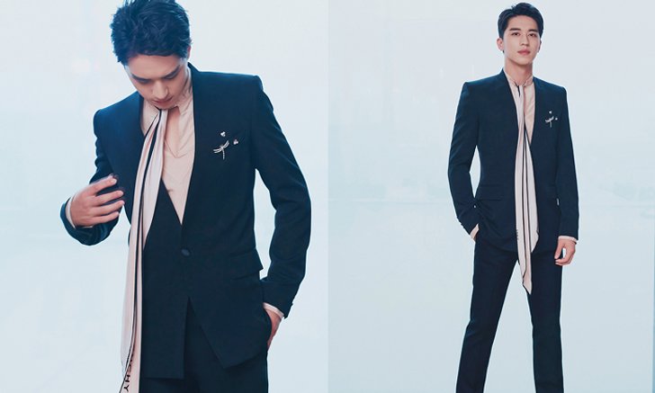 Timmy Xu กับแฟชั่นเนคไทริบบิ้น ในงานพรมแดงของ TV drama quality Festival