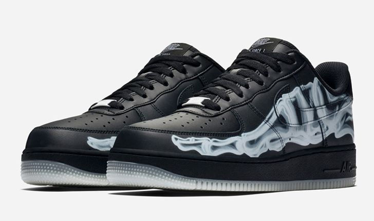 Nike เตรียมปล่อย Air Force 1 “Black Skeleton” รับวันฮาโลวีน