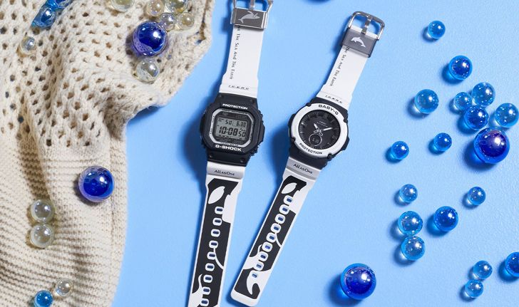 นาฬิการักษ์โลก Casio Love The Sea And The Earth มาพร้อมลวดลายวาฬเพชฌฆาต