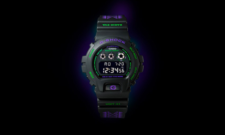 Evangelion x Casio G-SHOCK DW-6900 โดดเด่นด้วยคู่สีม่วง-เขียว