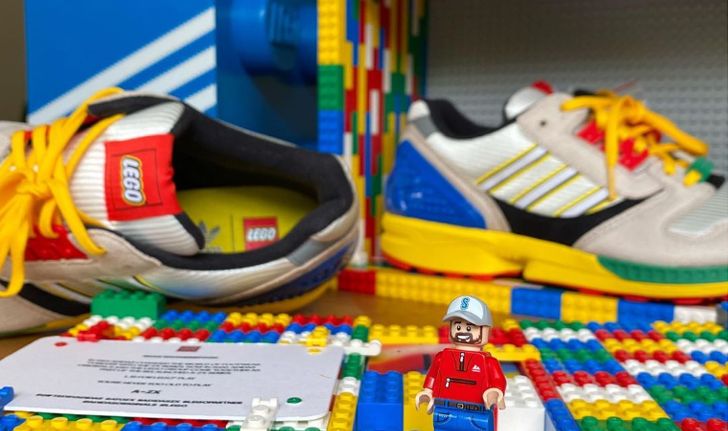 LEGO x adidas Originals หยิบโมเดล ZX 8000 มาแต่งแต้มสีสันเพิ่มความสดใส