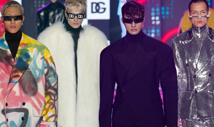 ศาสตร์ของเรขาคณิตและเค้าโครงเฉียบคมใน Dolce & Gabbana Men's Fall/Winter 2022