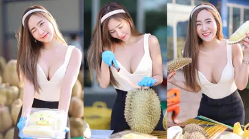 หวานผสานเซ็กซี่ รู้จัก "น้องชม" แม่ค้าสาวสวย เจ้าของร้านทุเรียนน้องชม