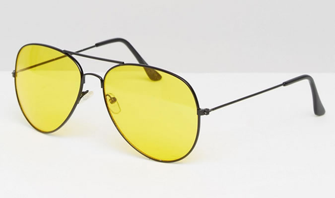 แว่นตา ASOS Reclaimed Vintage Aviator Sunglasses