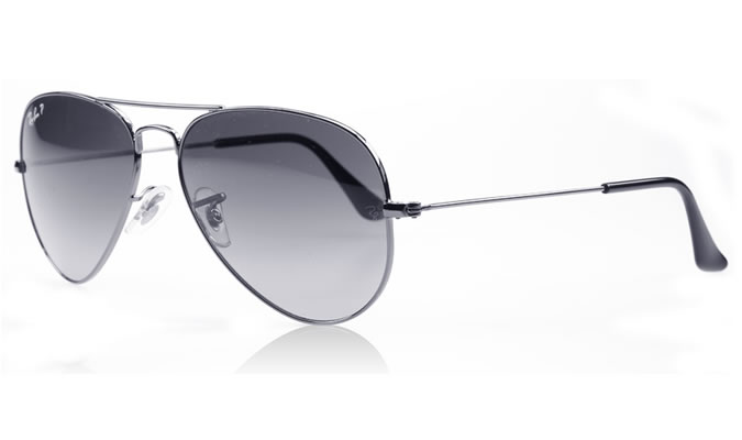 แว่นตา Ray-Ban Aviator Gunmetal Polarised Sunglasses