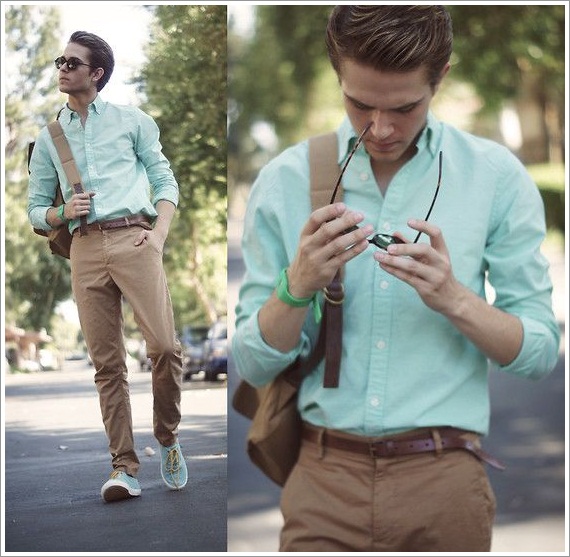 แฟชั่นผู้ชาย สีมิ้นต์