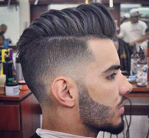 Razor Faded Pompadour