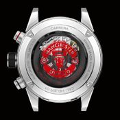 ด้านหลังสกรีนตราสโมสร TAG Heuer Carrera Heuer 01 Manchester United