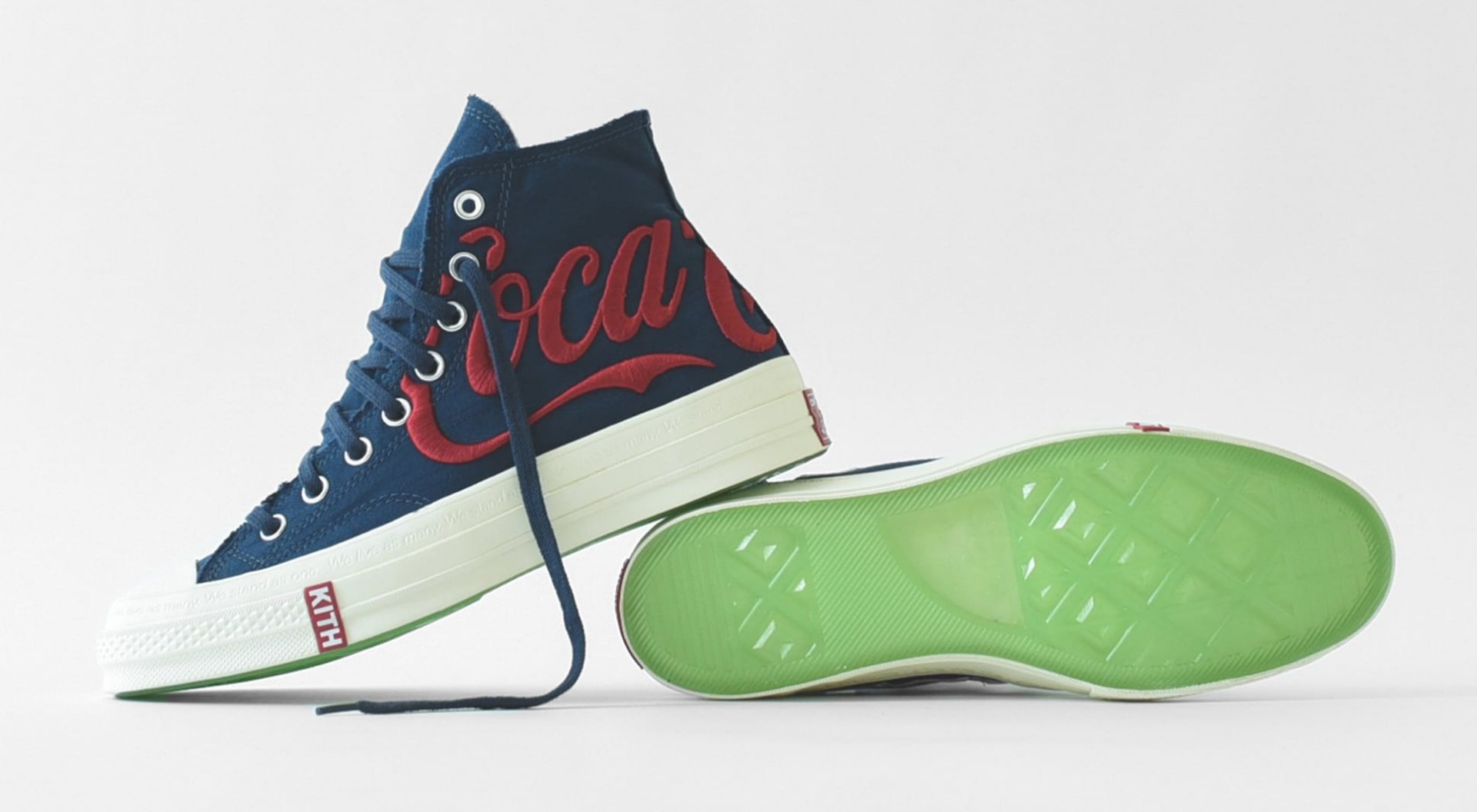 Kith x Coca-Cola และ Converse สีน้ำเงิน