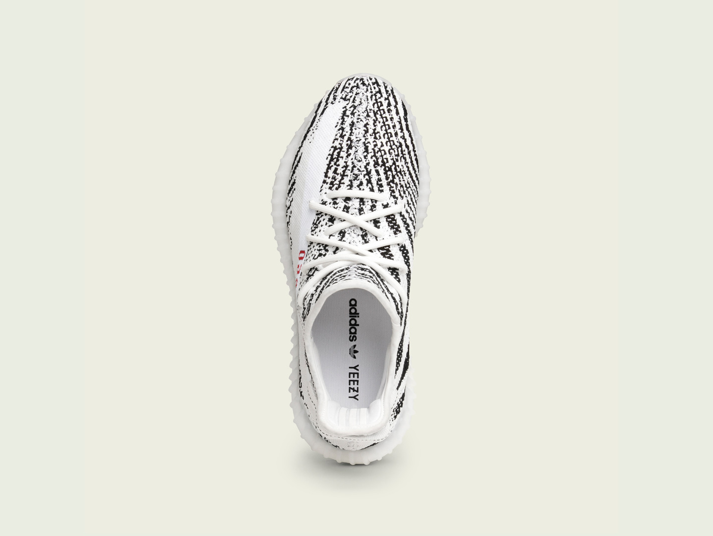 YEEZY BOOST 350 V2 White/Core Black/Red 