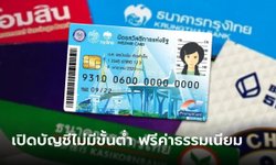 บัตรสวัสดิการแห่งรัฐ เปิดบัญชีเงินฝากพื้นฐาน ปลอดค่าธรรมเนียม ไม่มีขั้นต่ำ