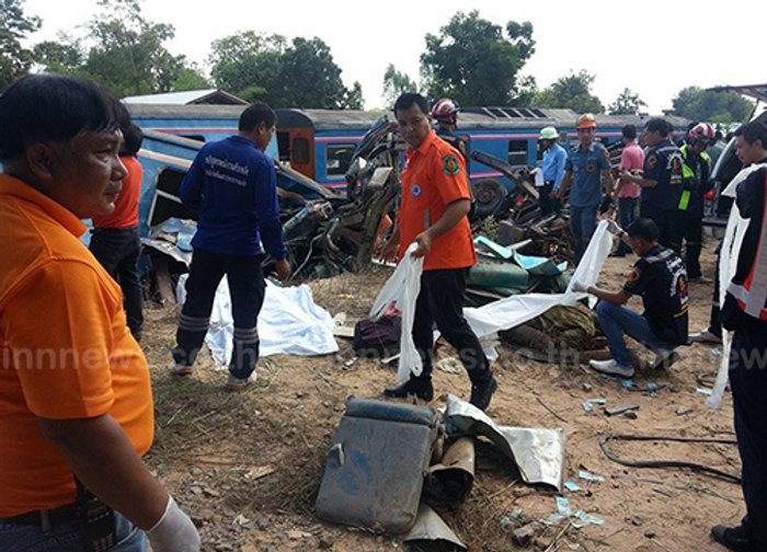 ร.ฟ.ท.เผยรถสิบล้อตัดหน้ารถไฟตาย4-ไร้เครื่องกั้น