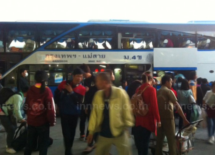 บขส. รายงานคนกลับกรุงแล้ว 1.5 แสนคน