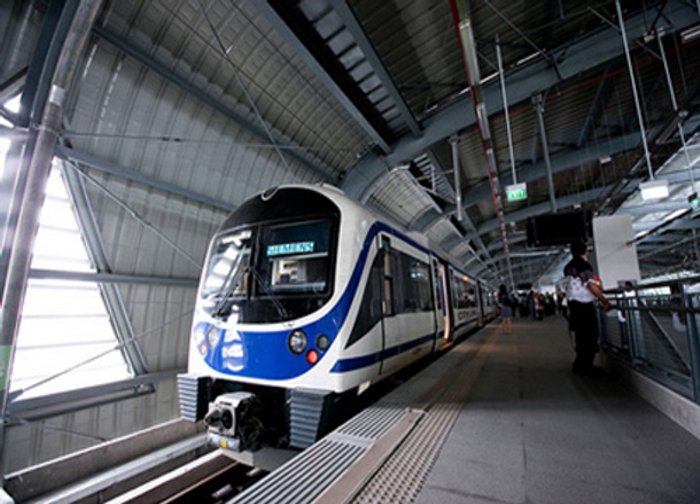 แอร์พอร์ตลิงค์ซ้อมแผนกู้รถไฟฟ้าตกราง