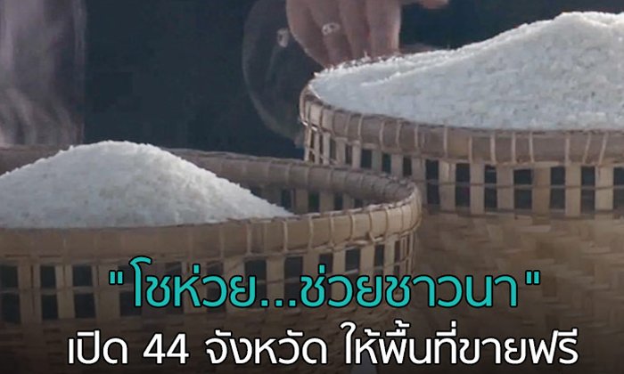 “โชห่วย…ช่วยชาวนา” เปิด 44 จังหวัด ให้พื้นที่ขายฟรี